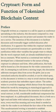 CRYPTOART.Treatise
